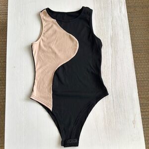 Amazon Black and Tan Bodysuit